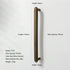 JAYA Retro Zinc Alloy Wardrobe Door Handle Modern Light Luxury Simple Bronze Single-hole Drawer Cabinet Wine