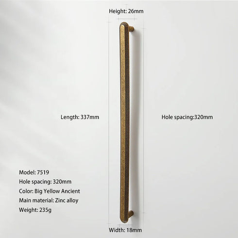 JAYA Retro Zinc Alloy Wardrobe Door Handle Modern Light Luxury Simple Bronze Single-hole Drawer Cabinet Wine