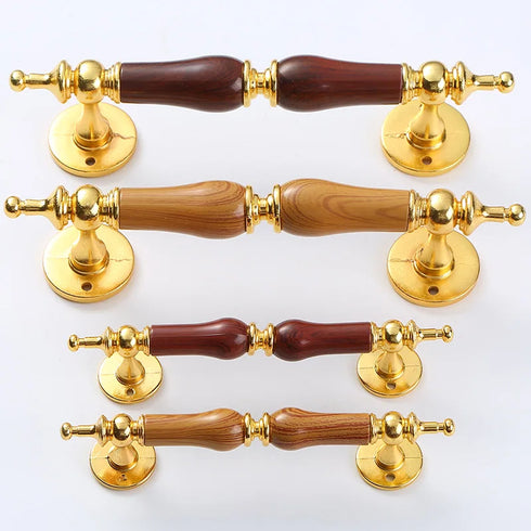 JAYA  Luxury Solid Wood Zinc Alloy Cabinet Door Wardrobe Handle Furniture Drawer Hardware Handle