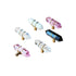 JAYA Faceted Crystal Cabinet Pull Handles Single Hole Hexagonal Prism Brass Knobs for Kitchen Wardrobe Drawer Furniture