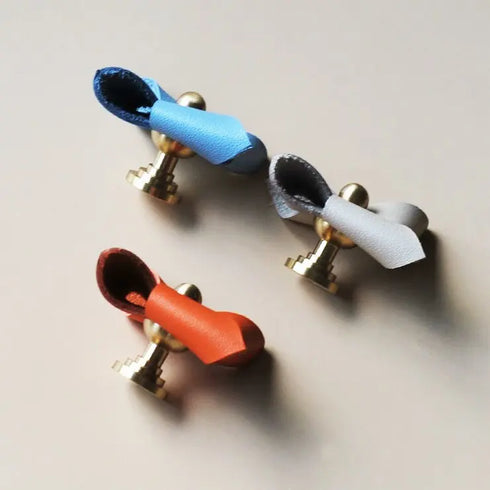 JAYA Children's Room Bedroom Cloakroom Pull Light Luxury Lovely Windmill Leather Door Handle Drawer Pulls Knob