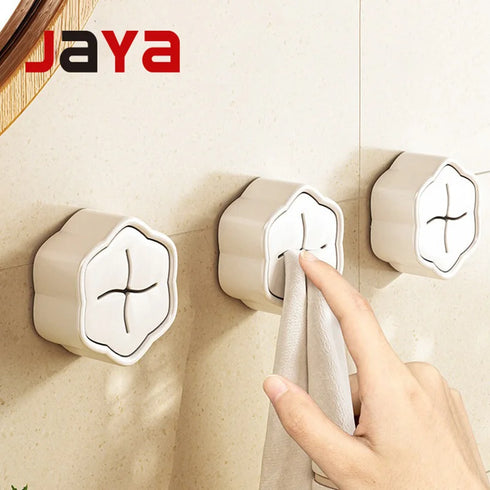 JAYA Iron No-punch Rag Plug Kitchen Bathroom Creative Towel Rack Wall Hanging Storage Hook Dish Towel Holder for Tools