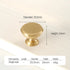 JAYA Solid Brass Cabinet Hardware Brushed Gold Bar Pull Handles T Knobs Round Knobs for Kitchen Wardrobe Dresser Furniture