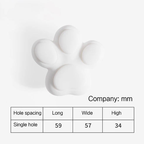 JAYA High Quality Cartoon Cat Claw Silicone Drawer Handle Little Silicone Handle for Kids' Room Anti-Collision Furniture Knobs