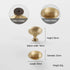JAYA Antique Brass Finish Cabinet Handles and Knobs Bar Pulls Shell Pull and Ring Pull for Kitchen Wardrobe Drawer Furniture