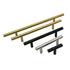 JAYA Handle Door Drawer with Steel Knobs Brushed Lacquered Brass Pull Luxury Silver Cabinet for Bedroom Aluminum Alloy Handle