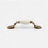 JAYA Traditional European Crackle Ceramic Cabinet Handles and Knobs Antique Bronze Drawer Dresser Wardrobe Door Pulls