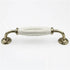JAYA Traditional European Crackle Ceramic Cabinet Handles and Knobs Antique Bronze Drawer Dresser Wardrobe Door Pulls