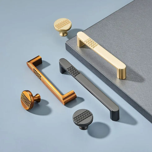 JAYA  New Chinese Style Zinc Alloy Wardrobe Door Handle Gold Cabinet Long Handle Door Knob Drawer Pull Nordic Furniture Handles