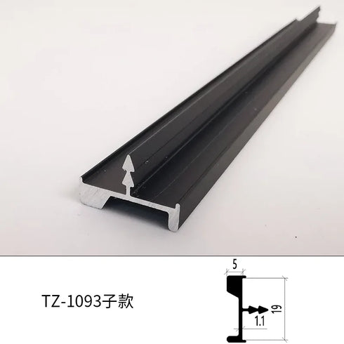 JAYA European Style 18mm Board Mother Handle Clothes Cabinet Furniture Hardware Embedded Invisible Door Handle Hidden Handle