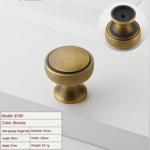 JAYA Factory Direct Sale High Quality Single Hole Drawer Cabinet  Door Handle French Light Luxury Furniture Door Handle