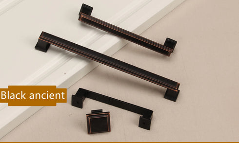 JAYA New Chinese Simple Green Bronze  Zinc Alloy Classic Cabinet  Furniture Handle