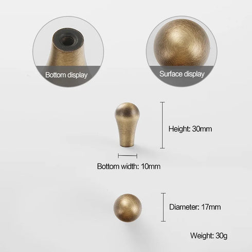 JAYA Antique Brass Finish Cabinet Handles and Knobs Bar Pulls Shell Pull and Ring Pull for Kitchen Wardrobe Drawer Furniture