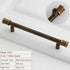 JAYA Antique Walnut Cabinet Door Handle Modern Scandinavian Brass & Wood Design Solid Furniture Door Handle