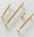 JAYA Ribbed Gold Brass Finish Cabinet Pull Handles and T Knobs Matte Black Kitchen Drawer Furniture Hardware