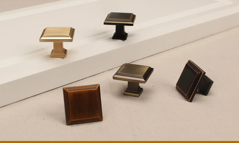 JAYA New Chinese Simple Green Bronze  Zinc Alloy Classic Cabinet  Furniture Handle