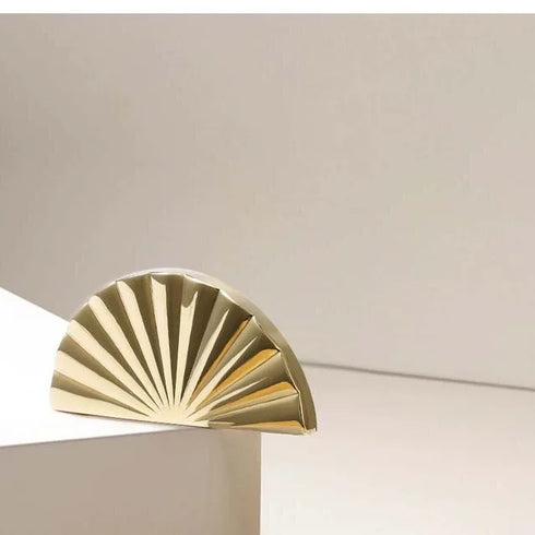 JAYA French Light Luxury Wardrobe Handle Semi-circular Fan-shaped Cabinet Solid Brass Door Handle