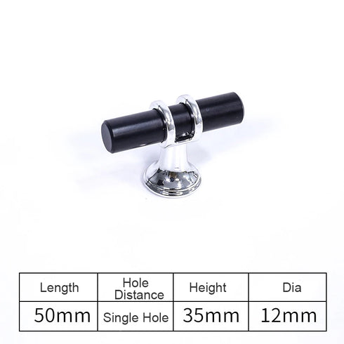 JAYA Luxury Gold T Bar Pull Handle Single Hole Cabinet Knob for Hotel Wardrobe Closet Door Drawer Cupboard Furniture Hardware