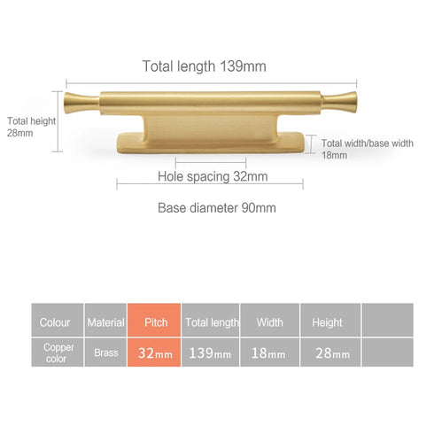 JAYA 2025 New Design Solid Brass Handle New Chinese Style Light Luxury Furniture Door Handle