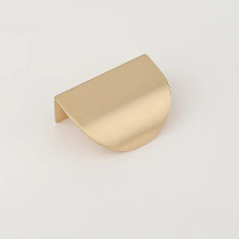 JAYA  Leaf Shape Zinc Alloy Handle Nordic Simple Punch-free Drawer Zinc Alloy Handle