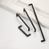 JAYA Modern Aluminum Alloy Cabinet Pull Handles Square Bar Drawer Handles Chrome Satin Gold Black