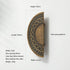 JAYA Retro Zinc Alloy Wardrobe Door Handle Modern Light Luxury Simple Bronze Single-hole Drawer Cabinet Wine