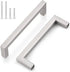 JAYA Handle Door Drawer with Steel Knobs Brushed Lacquered Brass Pull Luxury Silver Cabinet for Bedroom Aluminum Alloy Handle