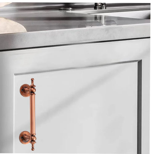 JAYA  Luxury Solid Wood Zinc Alloy Cabinet Door Wardrobe Handle Furniture Drawer Hardware Handle