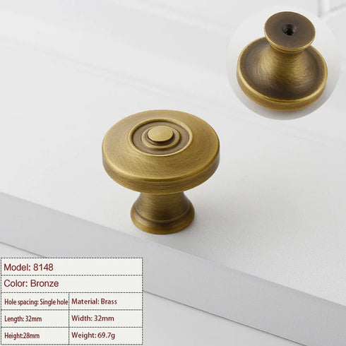 JAYA Factory Direct Sale High Quality Single Hole Drawer Cabinet  Door Handle French Light Luxury Furniture Door Handle