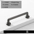 JAYA  Modern minimalist zinc alloy black wardrobe door handle golden drawer cabinet handle