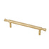 JAYA Solid Brass Cabinet Pull Handles and Knobs Satin Gold Furniture Hardware for Kitchen Drawers Wardrobe Doors