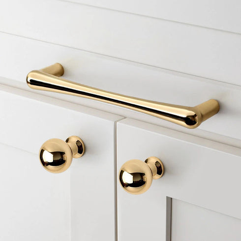 JAYA Gold Zinc Alloy Single Hole Cabinet Door Handle Modern Small Wardrobe Handle for Modern Drawer Furniture Door Handle