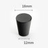 JAYA Modern Matte Black Brass Ball Cabinet Knob, Single-Hole Drawer Pull for Wardrobes and Kitchen Cabinets
