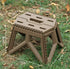 JAYA Durable Plastic Folding Step Stool with Carry Handle Non-Slip Portable Kids Utility Stool for Home Kitchen Bathroom Outdoor