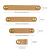 JAYA Leather Loop Cabinet Pull Handles with Brass Knobs Modern Drawer Pulls for Wardrobe Cupboard Dresser Bedroom Furniture