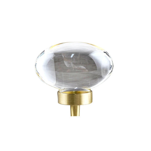 JAYA Modern Light Luxury Hotel Kitchen Wardrobe Drawer Handle Single Hole Transparent Crystal Cupboard Handles