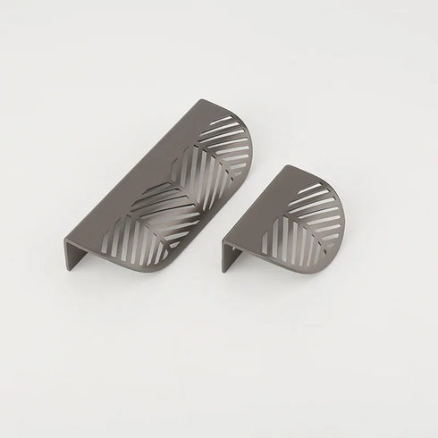JAYA  Leaf Shape Zinc Alloy Handle Nordic Simple Punch-free Drawer Zinc Alloy Handle