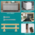 JAYA Polished Gold Aluminum Fluted Cabinet Pull Handle Two Hole Drawer Handle for Kitchen Wardrobe Furniture