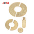 JAYA Cabinet Cupboard Door Nobs Copper New Chinese Style Brass Knurled Handles