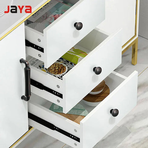 JAYA Luxury European-style Wardrobe Door Handle American-style Cabinet Door Handle Drawer Cabinet Door Black Red Handle