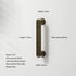 JAYA Retro Zinc Alloy Wardrobe Door Handle Modern Light Luxury Simple Bronze Single-hole Drawer Cabinet Wine