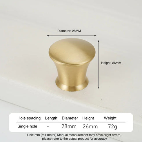 JAYA Solid Brass Cabinet Pull Handles and Knobs Satin Gold Furniture Hardware for Kitchen Drawers Wardrobe Doors