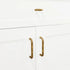 JAYA Solid Brass Yellow Bronze Cabinet Pull Handles French Retro Minimalist Long Round Bar for Wardrobe Doors Drawers