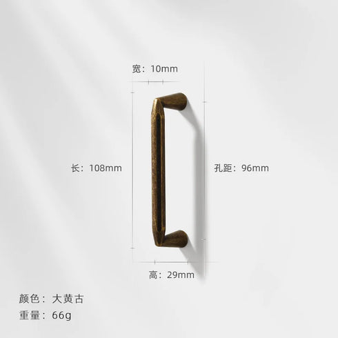 JAYA 2024 Modern Luxury Simple Antique Bronze Color Retro Single Hole Drawer Cabinet Handle Door Handle  Door Knobs