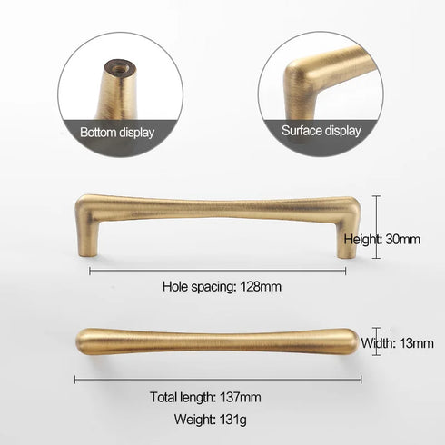 JAYA Antique Brass Finish Cabinet Handles and Knobs Bar Pulls Shell Pull and Ring Pull for Kitchen Wardrobe Drawer Furniture