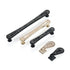 JAYA Wholesale Furniture Door Drawer Kitchen Handles Zinc Home Black and White Cabinet Pull Drawer Handle Aluminum Door Knob