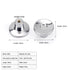 JAYA Furniture Hardware Modern Simple Semicircular Silver Pulls Wardrobe Door Knobs Zinc Alloy Handle