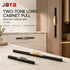 JAYA JY-TCP01 Modern Two-Tone Long Cabinet Pull Handle with Faceted Center Grip for Kitchen Drawer Wardrobe Sliding Door