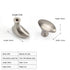 JAYA Furniture Hardware Modern Simple Semicircular Silver Pulls Wardrobe Door Knobs Zinc Alloy Handle