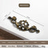 JAYA Antique Metal Drop Bail Cabinet Pull Handles Vintage Brass Finish for Kitchen Drawer Dresser Wardrobe Furniture